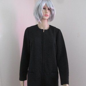 Susan Graver Polyester Embroidered Zip-Up Mini Dress XS